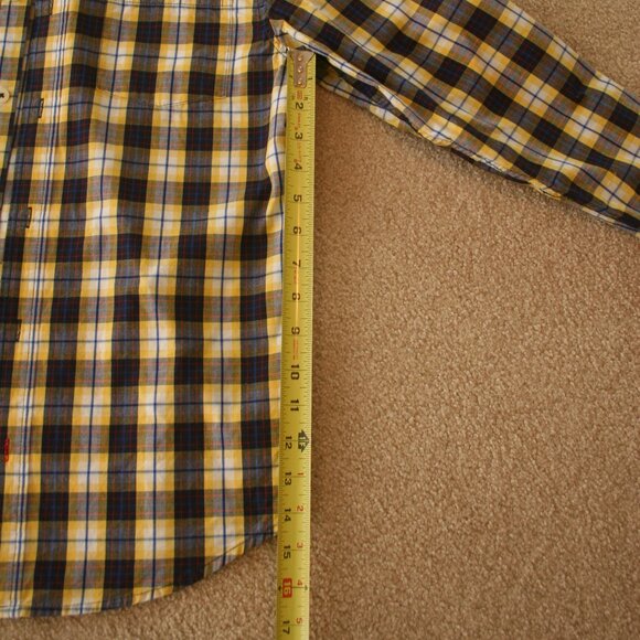 🟡 Boys Arizona Jean Co. Plaid Shirt – Size 14/16 – Excellent Condition 🟡 - Picture 5 of 7